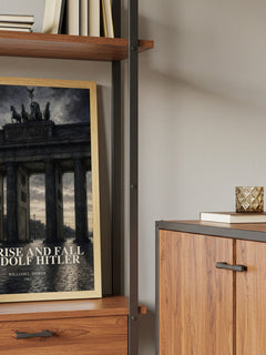 The rise and fall of Adolf Hitler book watercolour illustration paper finish options – matte satin gloss