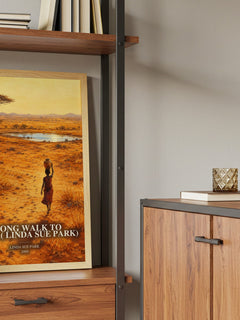 A Long Walk to Water( Linda Sue Park) book watercolour illustration paper finish options – matte satin gloss