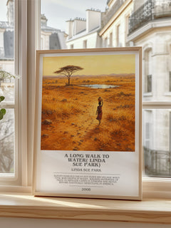 A Long Walk to Water( Linda Sue Park) bookish poster colour and style options – Linda Sue Park book art