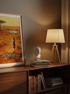 A Long Walk to Water( Linda Sue Park) watercolour print on bookshelf – Linda Sue Park fan gift