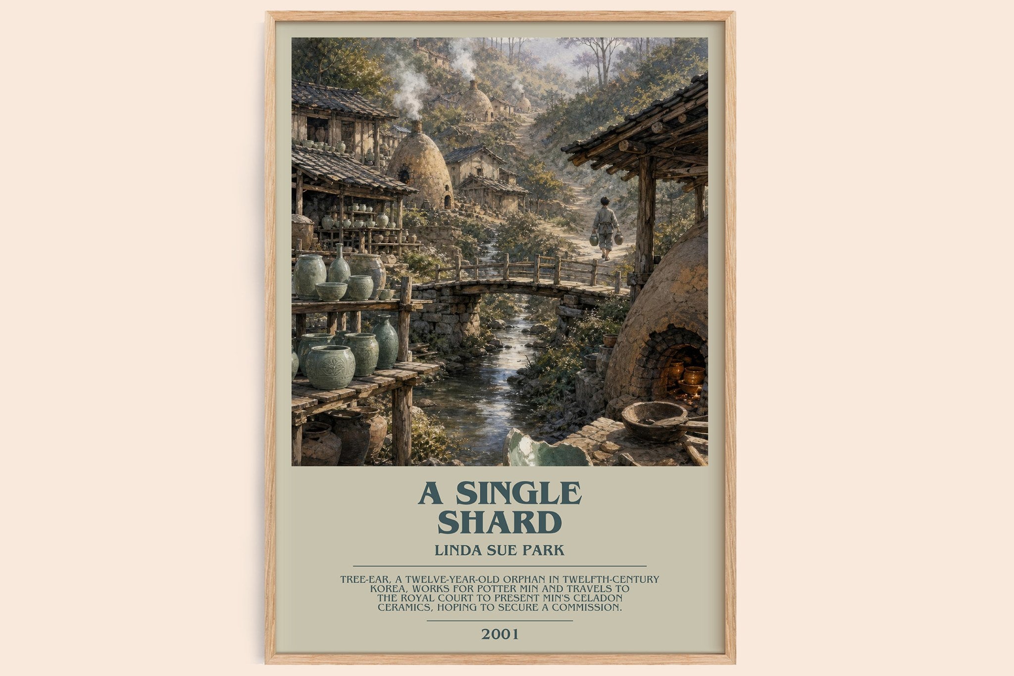 A single shard Bookish Wall Art by Linda Sue Park