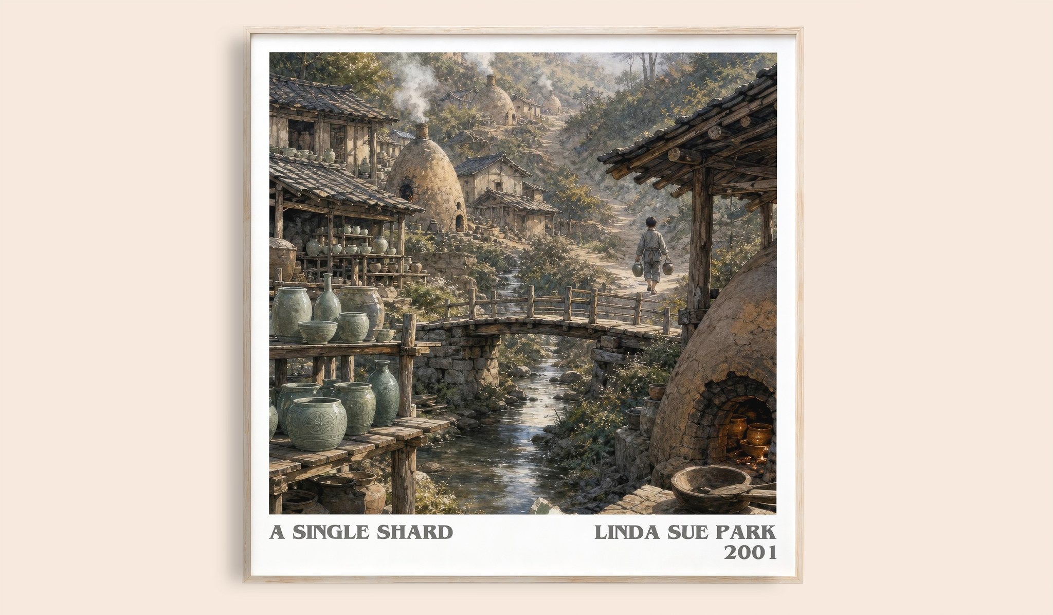 A single shard Literary Art Print by Linda Sue Park