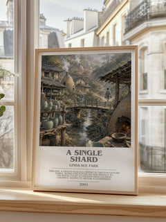 A single shard bookish poster colour and style options – Linda Sue Park book art