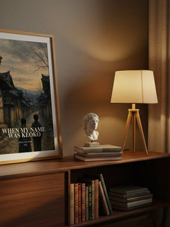 When my name was Keoko watercolour print on bookshelf – Linda Sue Park fan gift
