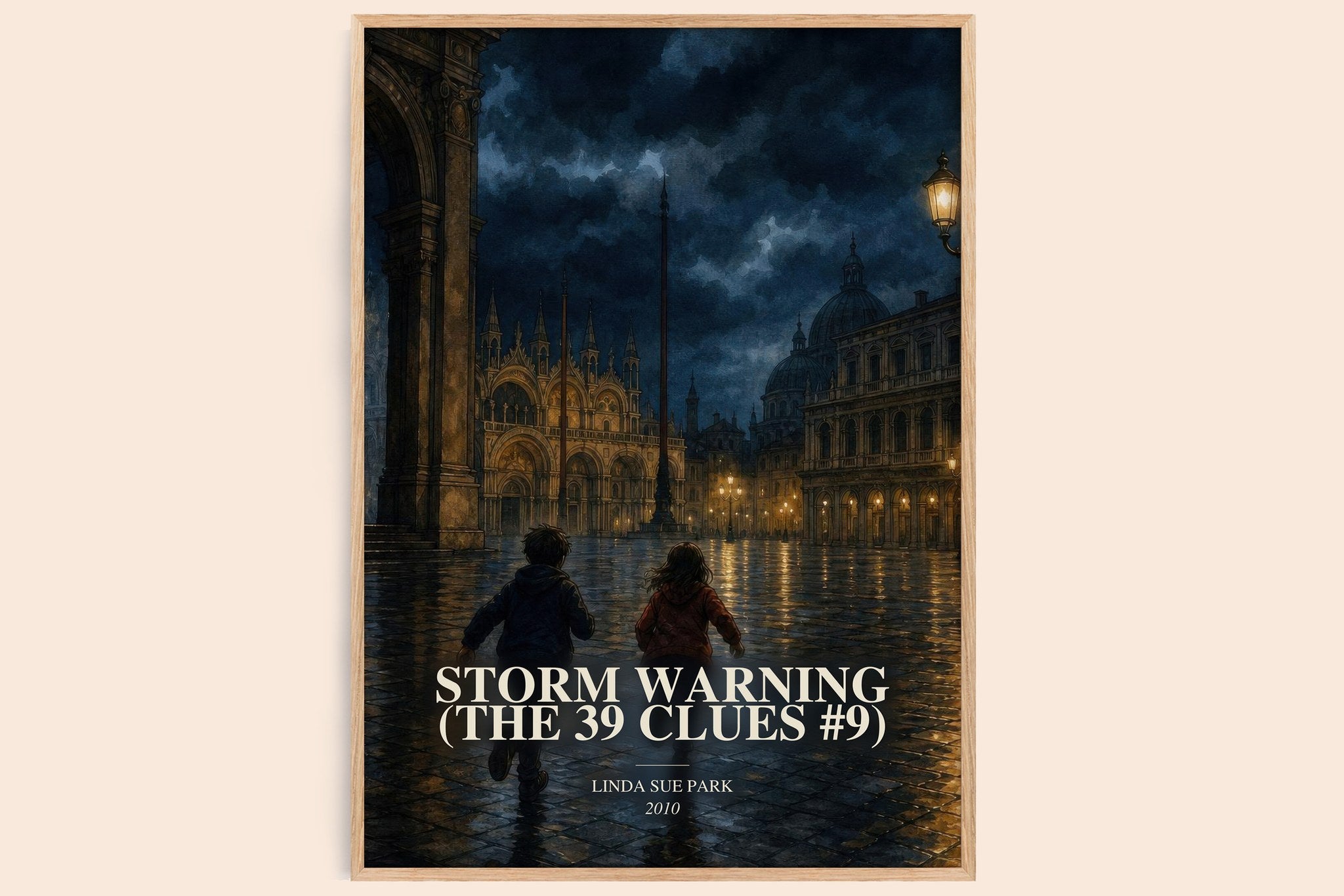 Storm Warning (The 39 Clues #9) Book Watercolour Illustration by Linda Sue Park