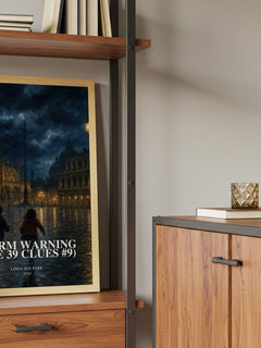 Storm Warning (The 39 Clues #9) book watercolour illustration paper finish options – matte satin gloss
