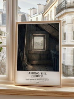 Among the Hidden book cover poster colour and style options – Margaret Peterson Haddix book art