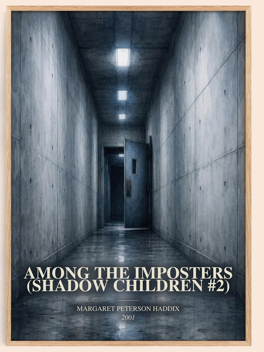 Among the Imposters (Shadow Children #2) watercolour book poster by Margaret Peterson Haddix – framed literary art print