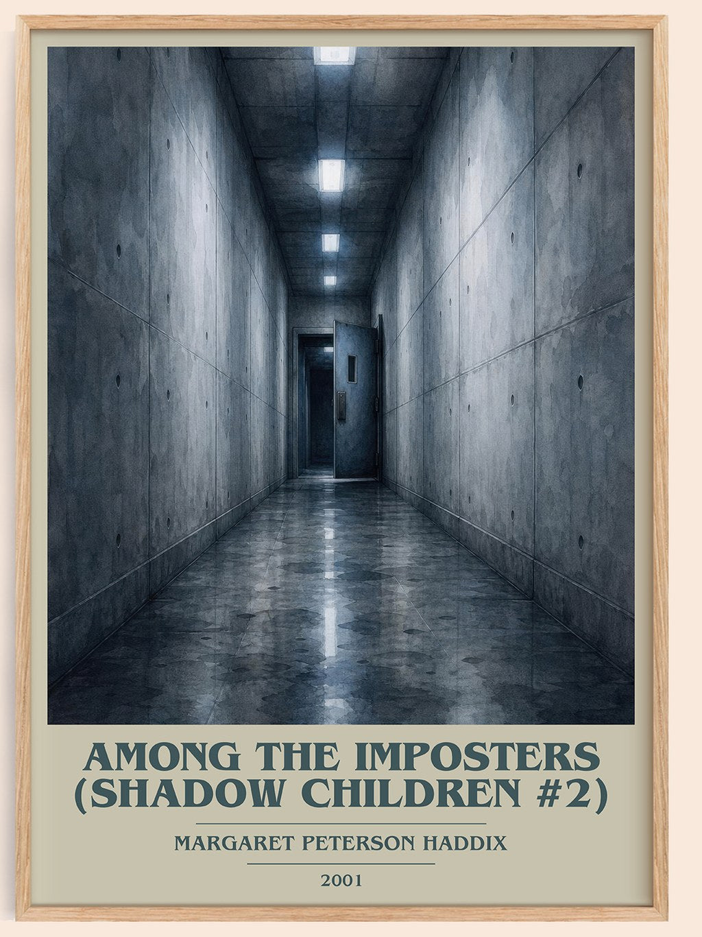Among the Imposters (Shadow Children #2) book cover book poster by Margaret Peterson Haddix – framed literary art print