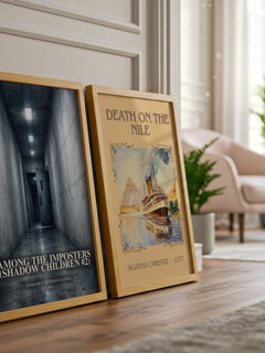 Among the Imposters (Shadow Children #2) watercolour print framed by window – literary home decor