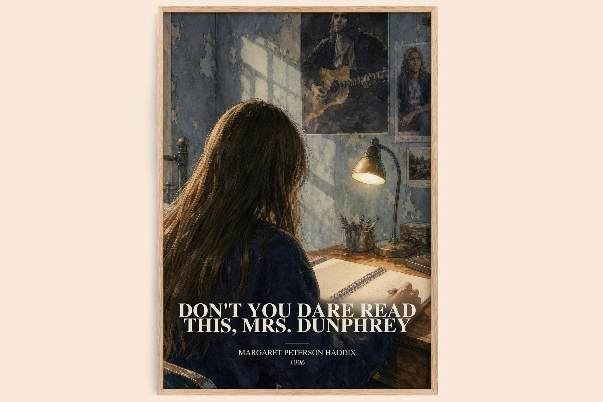 Don't You Dare Read This, Mrs. Dunphrey Book Watercolour Illustration by Margaret Peterson Haddix