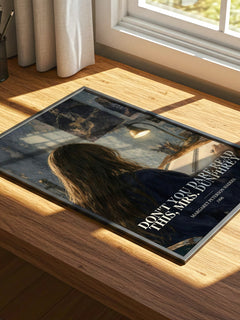 Don't You Dare Read This, Mrs. Dunphrey watercolour book poster framed on wall – young adult wall art
