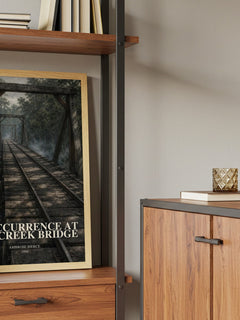 An Occurrence at Owl Creek Bridge book watercolour illustration paper finish options – matte satin gloss