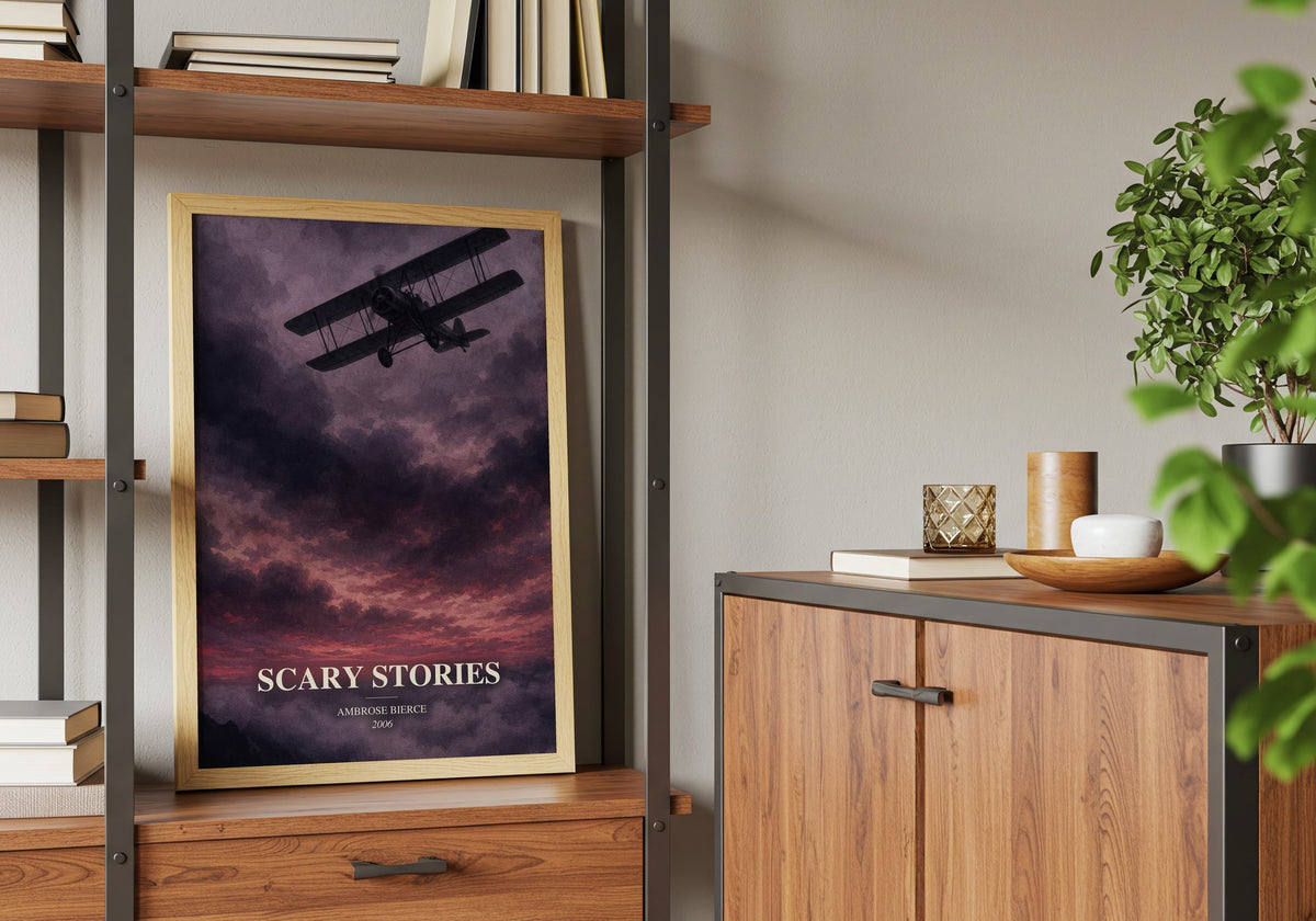Scary Stories book watercolour illustration paper finish options – matte satin gloss