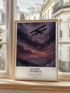 Scary Stories book cover poster colour and style options – Ambrose Bierce book art