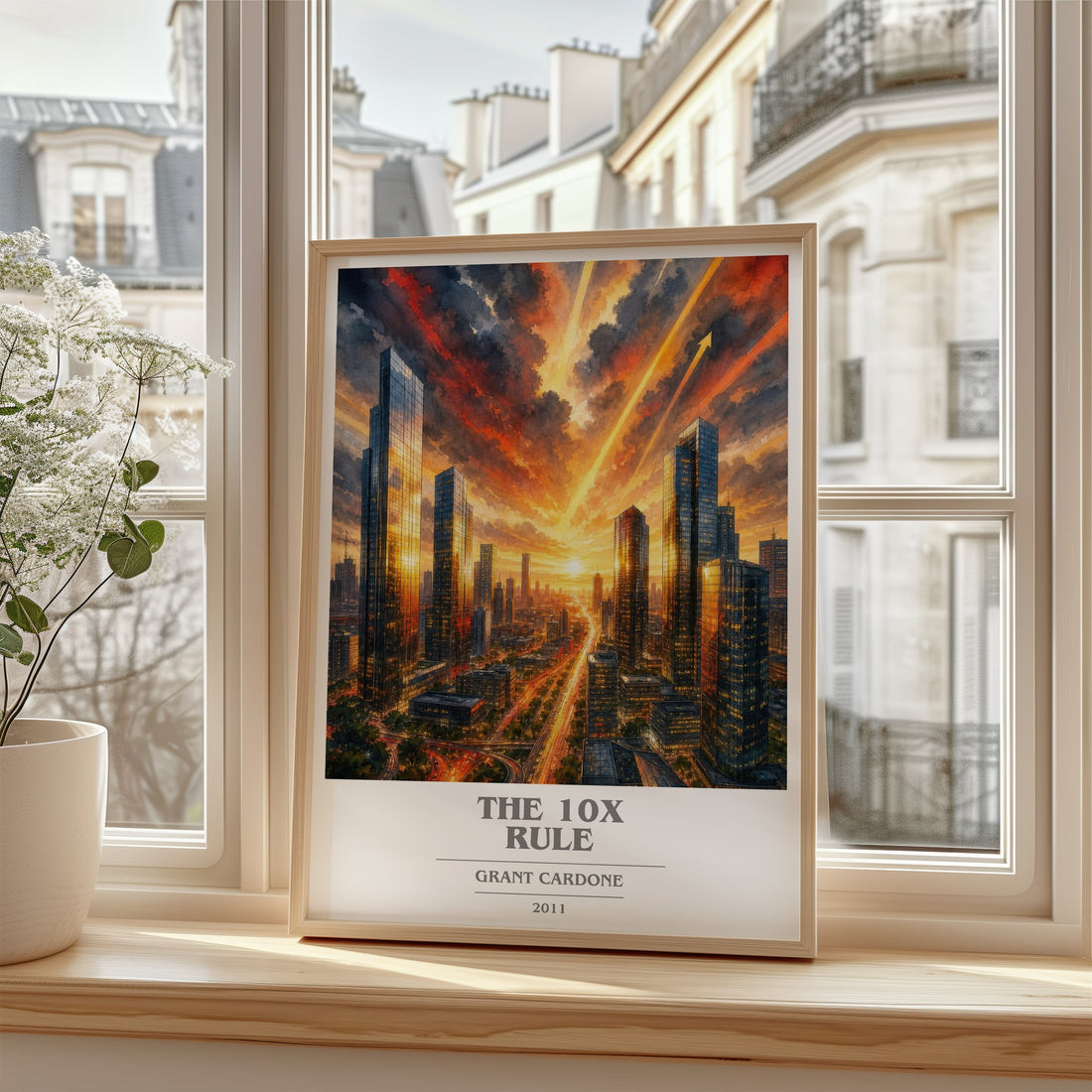 The 10x rule book cover poster colour and style options – Grant Cardone book art