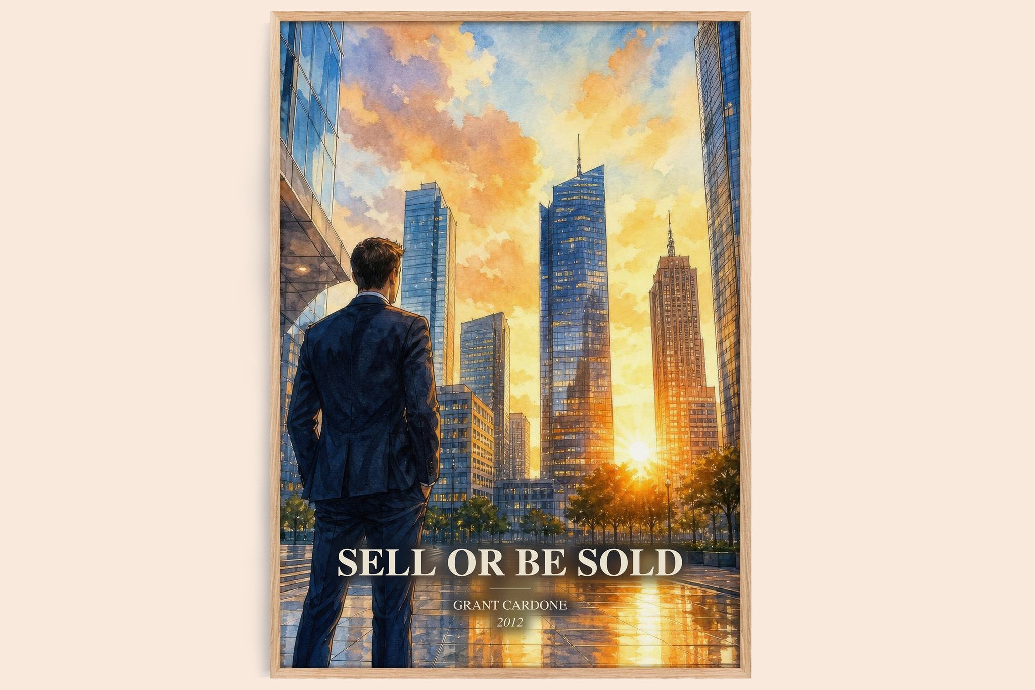 Sell or Be Sold Book Watercolour Illustration by Grant Cardone