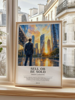 Sell or Be Sold bookish poster colour and style options – Grant Cardone book art