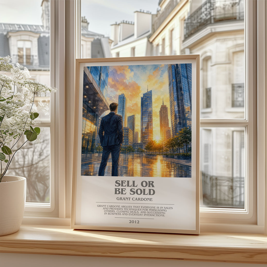 Sell or Be Sold bookish poster colour and style options – Grant Cardone book art