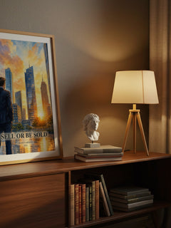 Sell or Be Sold watercolour print on bookshelf – Grant Cardone fan gift