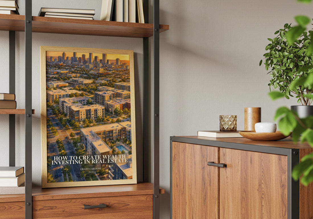 How to Create Wealth Investing in Real Estate book watercolour illustration paper finish options – matte satin gloss