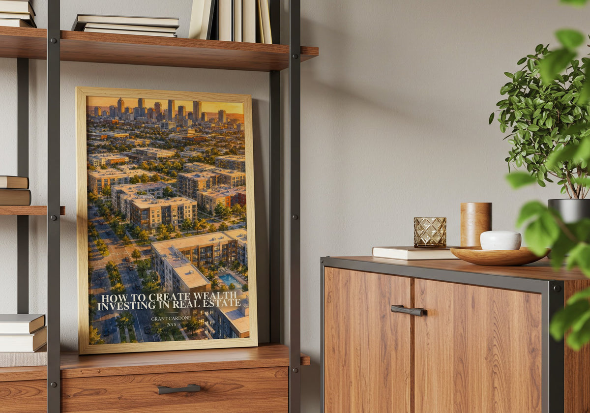 How to Create Wealth Investing in Real Estate book watercolour illustration paper finish options – matte satin gloss