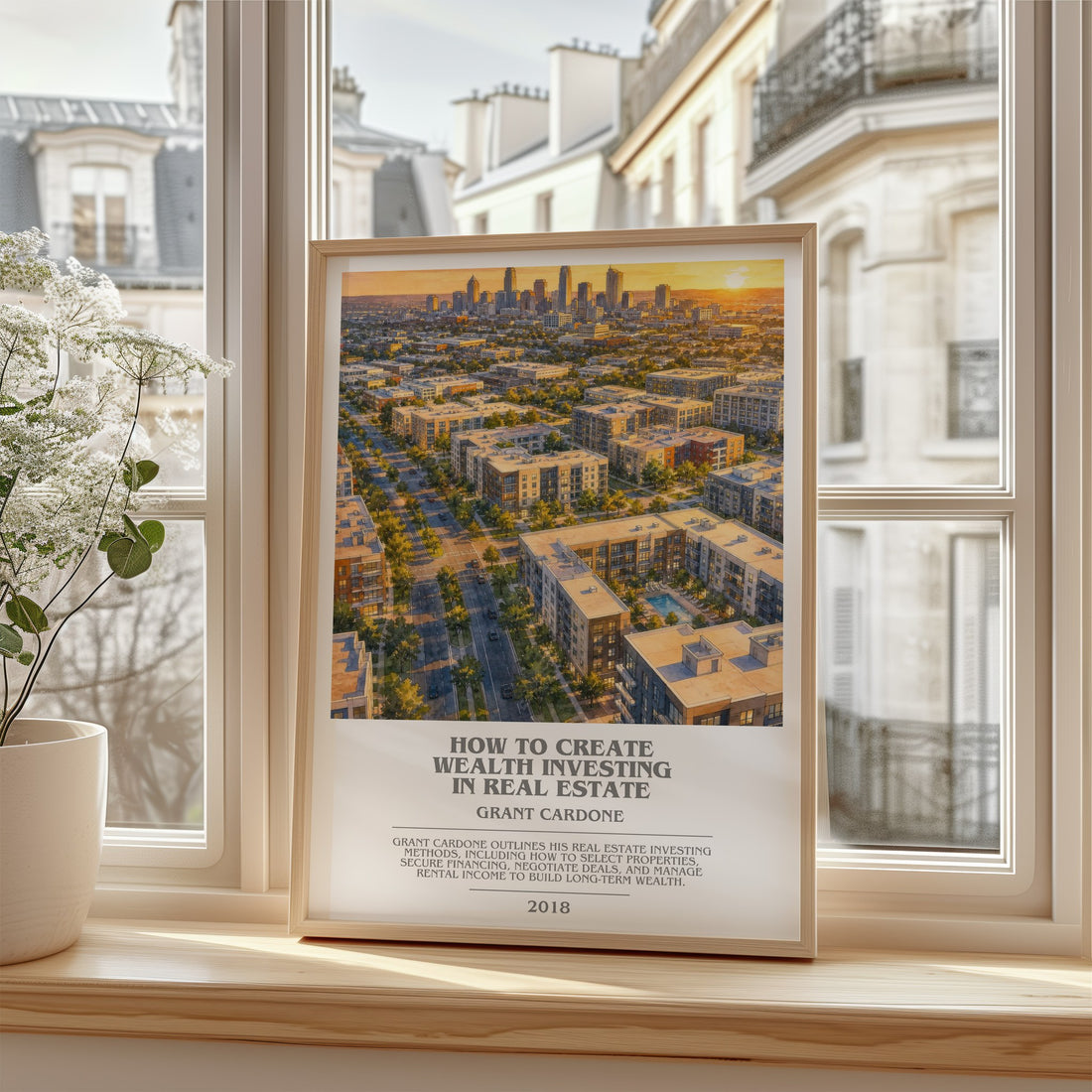 How to Create Wealth Investing in Real Estate bookish poster colour and style options – Grant Cardone book art