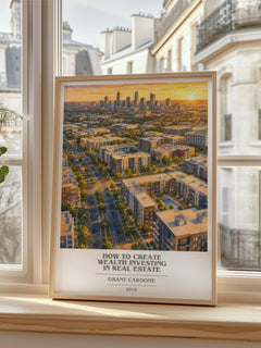 How to Create Wealth Investing in Real Estate book cover poster colour and style options – Grant Cardone book art