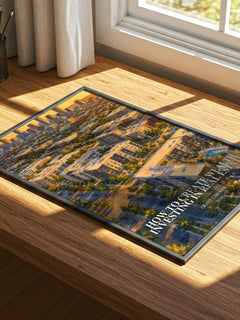 How to Create Wealth Investing in Real Estate watercolour book poster framed on wall – non fiction wall art