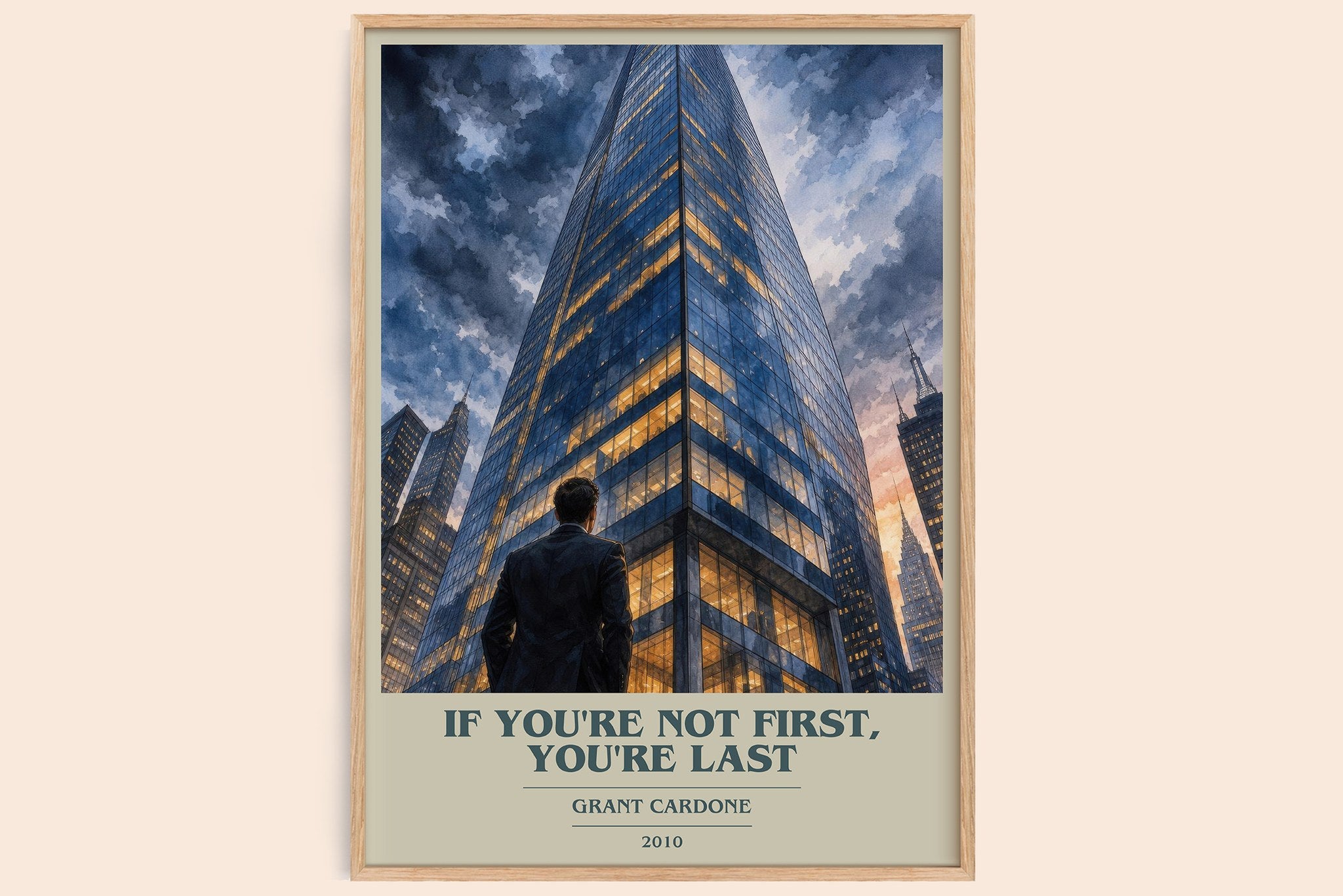 If you're not first, you're last Book Cover Poster by Grant Cardone