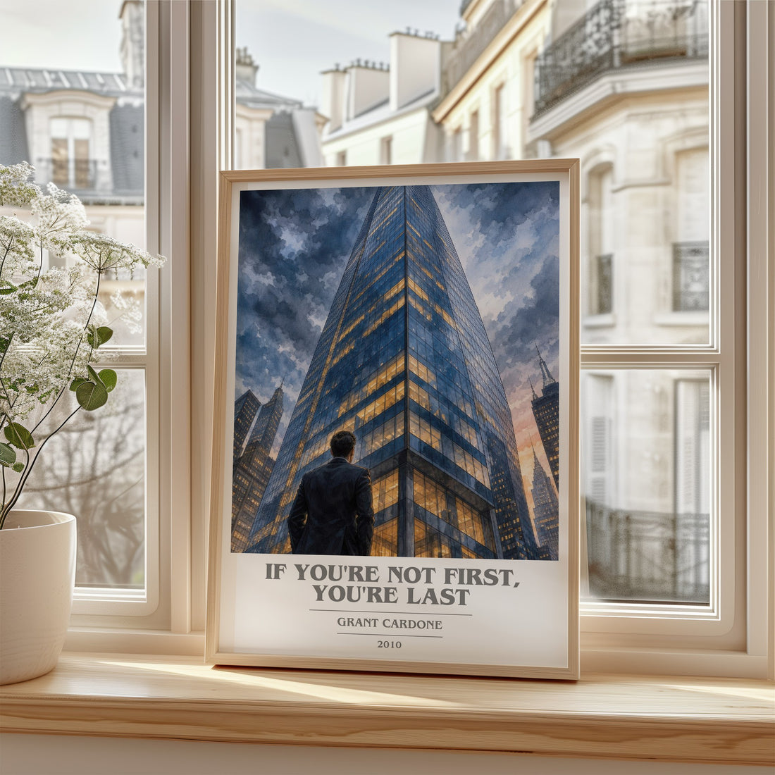 If you're not first, you're last book cover poster colour and style options – Grant Cardone book art