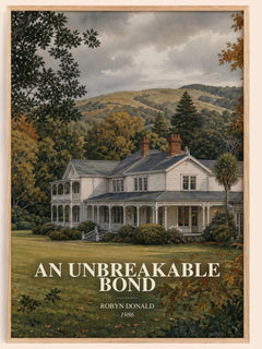 An Unbreakable Bond watercolour book poster by Robyn Donald – framed literary art print