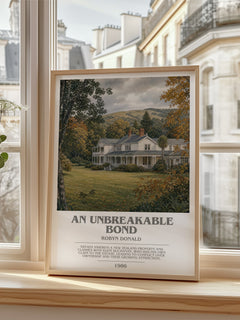 An Unbreakable Bond bookish poster colour and style options – Robyn Donald book art