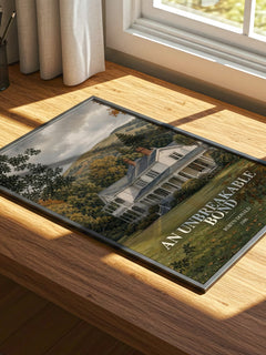 An Unbreakable Bond watercolour book poster framed on wall – romance wall art