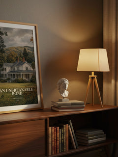 An Unbreakable Bond watercolour print on bookshelf – Robyn Donald fan gift