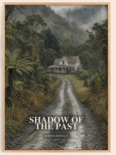 Shadow of the Past watercolour book poster by Robyn Donald – framed literary art print