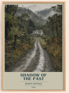 Shadow of the Past book cover book poster by Robyn Donald – framed literary art print