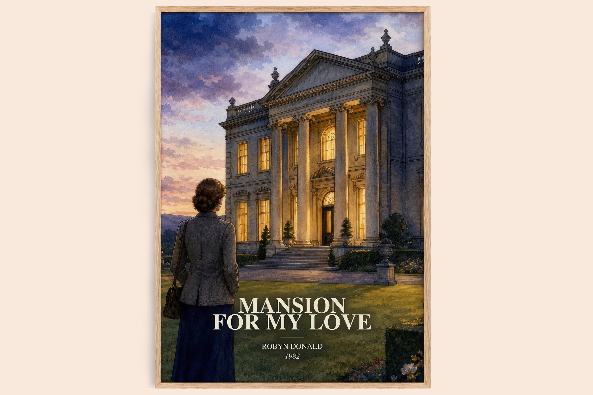 Mansion for My Love Book Watercolour Illustration by Robyn Donald