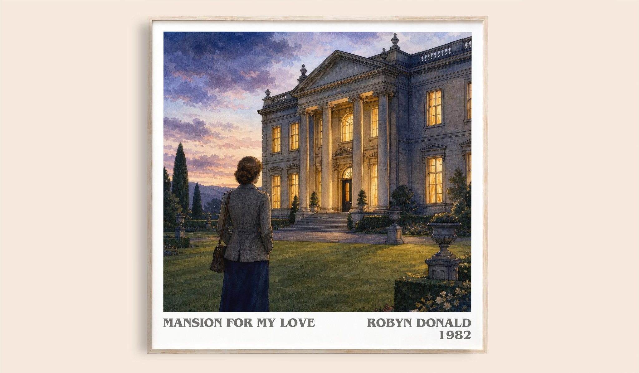 Mansion for My Love Literary Art Print by Robyn Donald