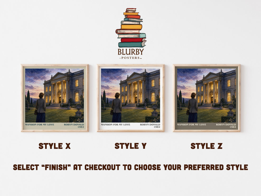 Mansion for My Love literary print in frame leaning in hallway – romance wall art (mockup)