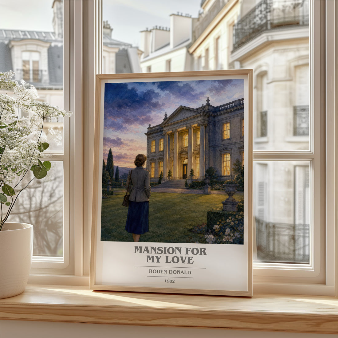 Mansion for My Love book cover poster colour and style options – Robyn Donald book art