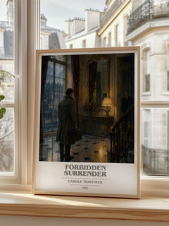 Forbidden Surrender book cover poster colour and style options – Carole Mortimer book art