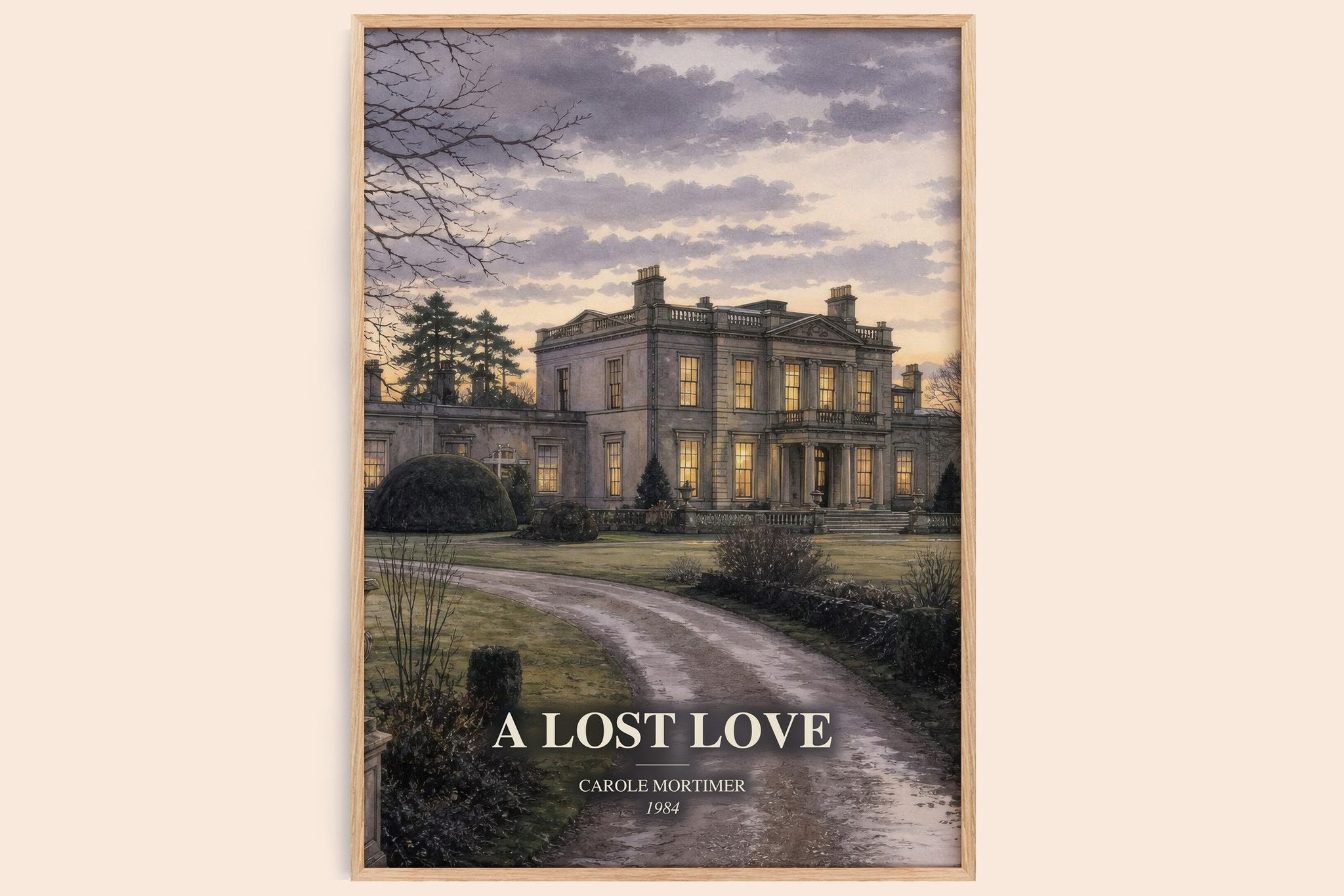A Lost Love Book Watercolour Illustration by Carole Mortimer