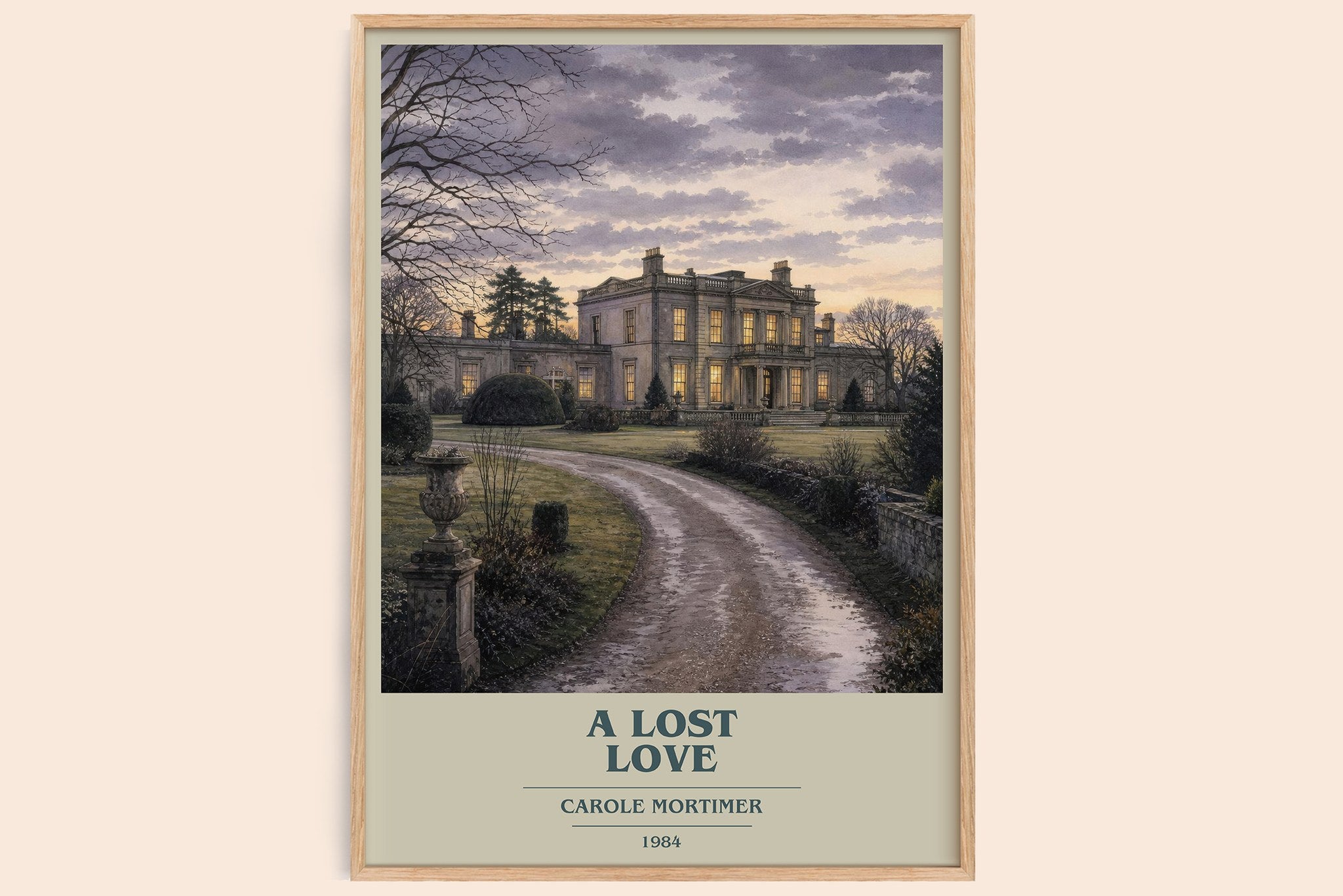 A Lost Love Book Cover Poster by Carole Mortimer