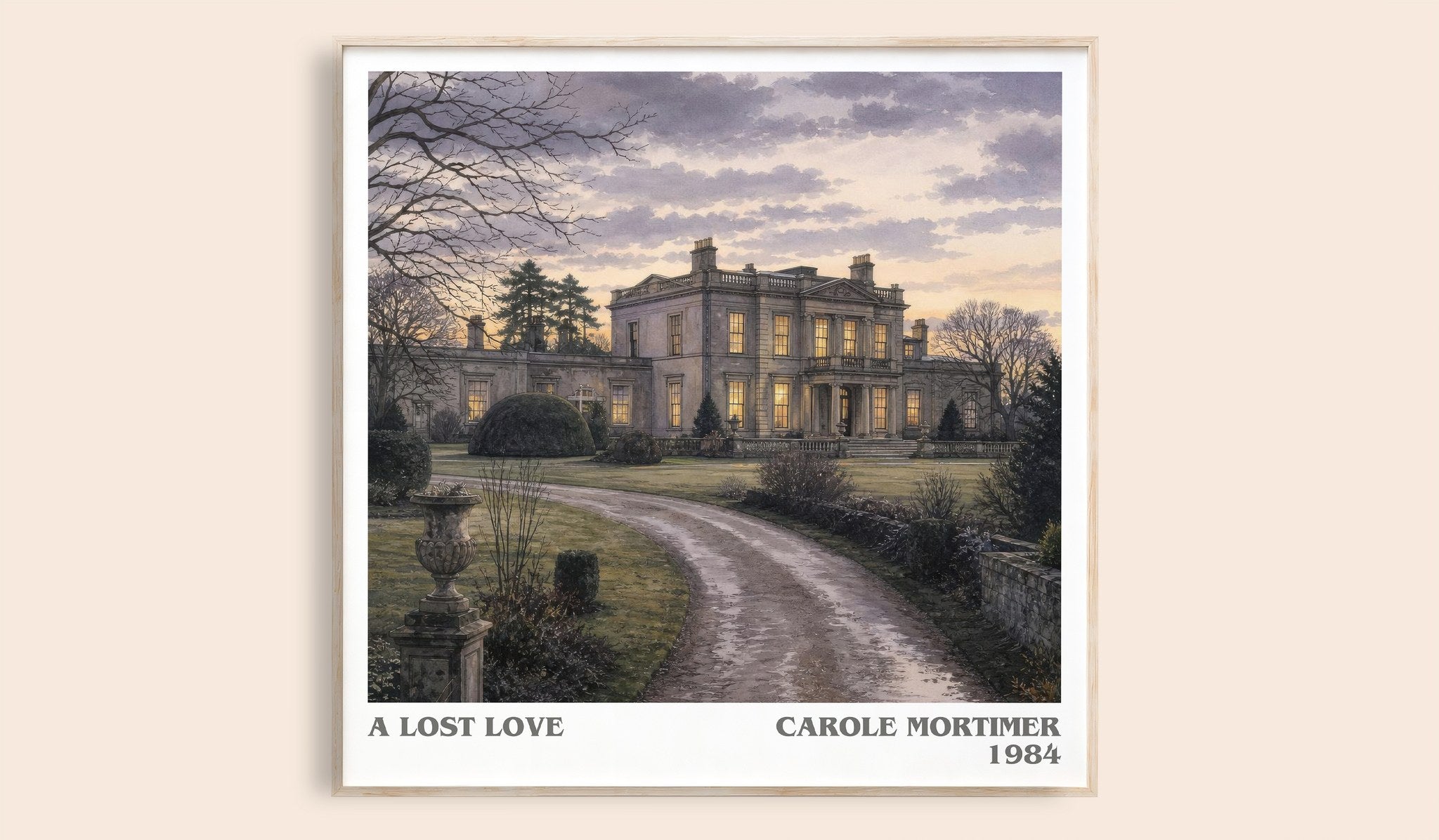 A Lost Love Literary Art Print by Carole Mortimer