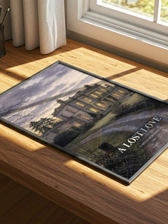 A Lost Love watercolour book poster framed on wall – romance wall art