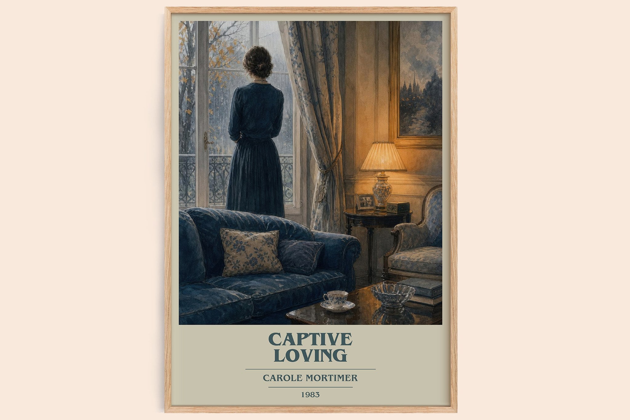 Captive Loving Book Cover Poster by Carole Mortimer