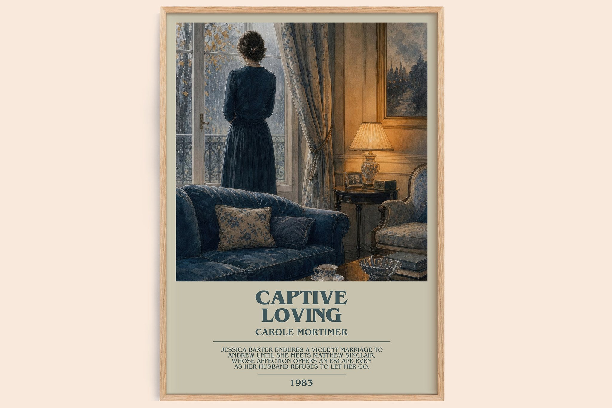 Captive Loving Bookish Wall Art by Carole Mortimer