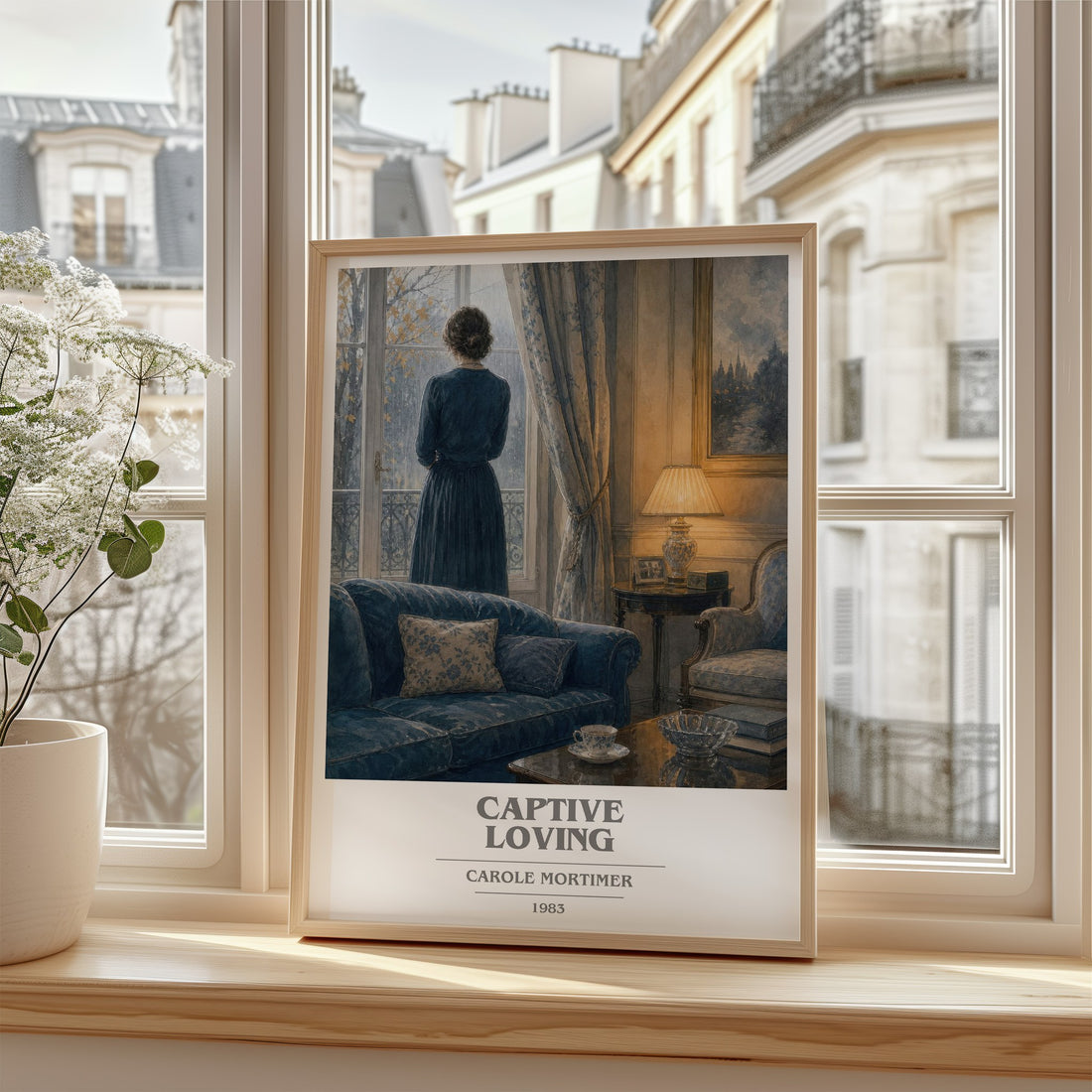 Captive Loving book cover poster colour and style options – Carole Mortimer book art