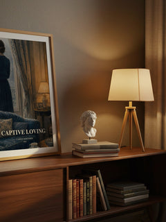 Captive Loving watercolour print on bookshelf – Carole Mortimer fan gift